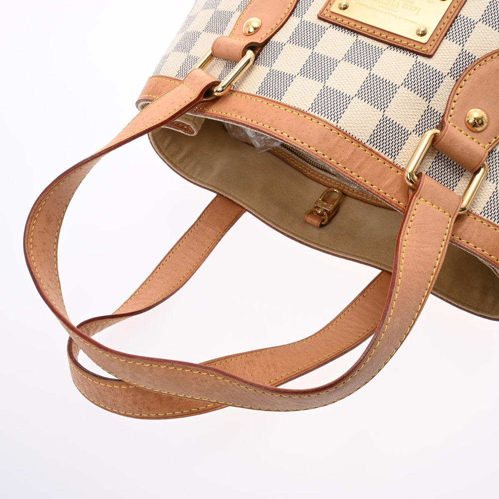 LOUIS VUITTON Damier Azur White Hampstead Canvas Handbag - Picture 3 of 9